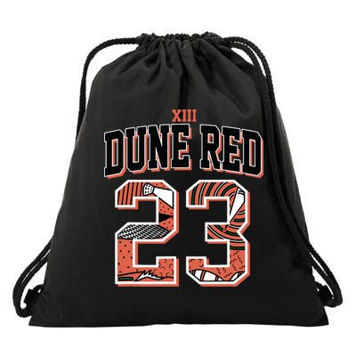 90s Retro Number 23 Dune Red 13s Matching Drawstring Bag
