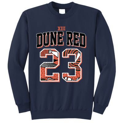 90s Retro Number 23 Dune Red 13s Matching Sweatshirt