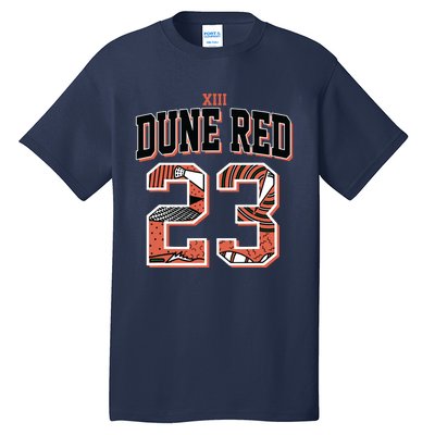 90s Retro Number 23 Dune Red 13s Matching Tall T-Shirt