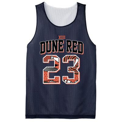 90s Retro Number 23 Dune Red 13s Matching Mesh Reversible Basketball Jersey Tank