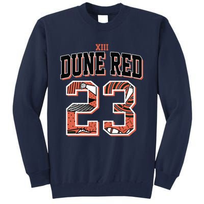 90s Retro Number 23 Dune Red 13s Matching Tall Sweatshirt