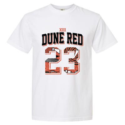 90s Retro Number 23 Dune Red 13s Matching Garment-Dyed Heavyweight T-Shirt