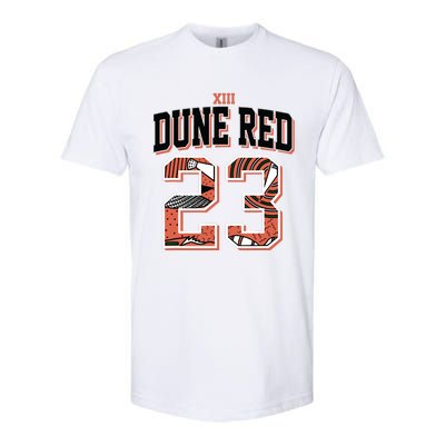 90s Retro Number 23 Dune Red 13s Matching Softstyle CVC T-Shirt