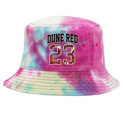 90s Retro Number 23 Dune Red 13s Matching Tie-Dyed Bucket Hat