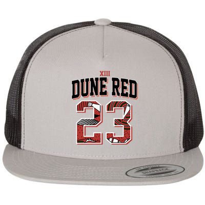 90s Retro Number 23 Dune Red 13s Matching Flat Bill Trucker Hat