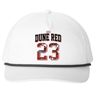 90s Retro Number 23 Dune Red 13s Matching Snapback Five-Panel Rope Hat