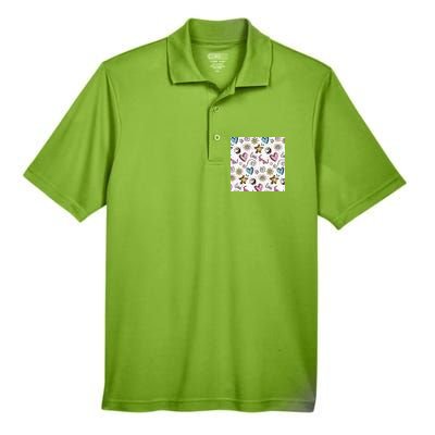 90s Retro Pattern Men's Origin Performance Pique Polo