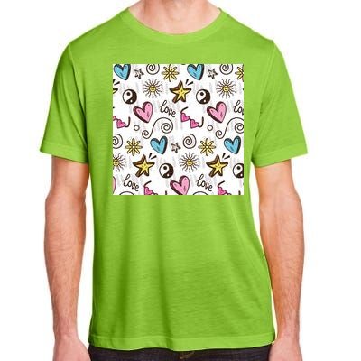 90s Retro Pattern Adult ChromaSoft Performance T-Shirt