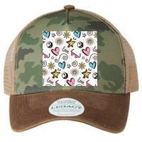 90s Retro Pattern Legacy Tie Dye Trucker Hat