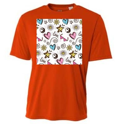 90s Retro Pattern Cooling Performance Crew T-Shirt