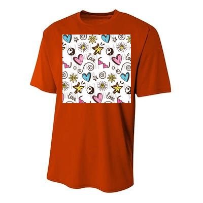 90s Retro Pattern Performance Sprint T-Shirt