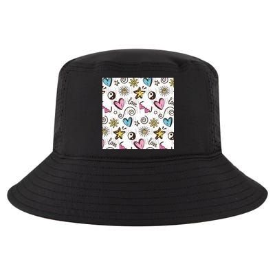 90s Retro Pattern Cool Comfort Performance Bucket Hat