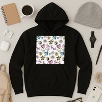 90s Retro Pattern Hoodie