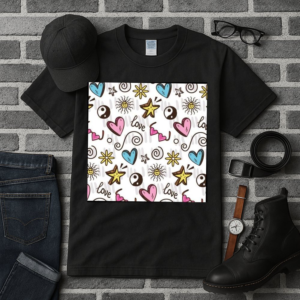 90s Retro Pattern Tall T-Shirt