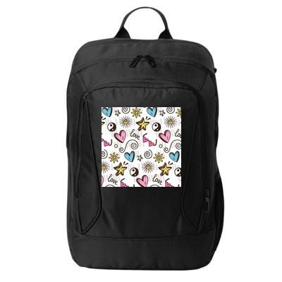 90s Retro Pattern City Backpack