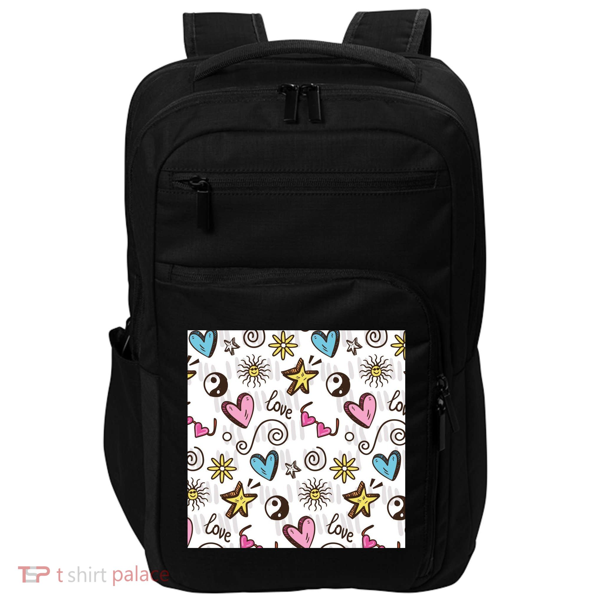 90s Retro Pattern Impact Tech Backpack