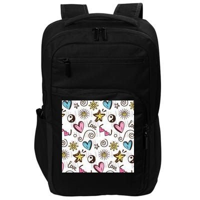 90s Retro Pattern Impact Tech Backpack