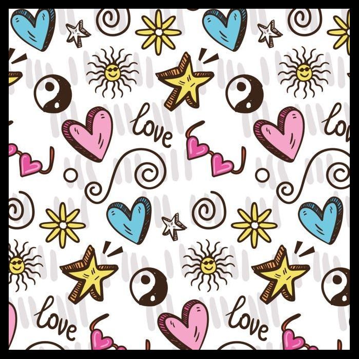 90s Retro Pattern Drawstring Bag