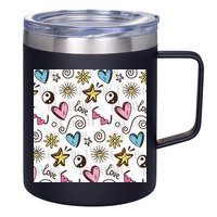 90s Retro Pattern 12oz Stainless Steel Coffee Mug