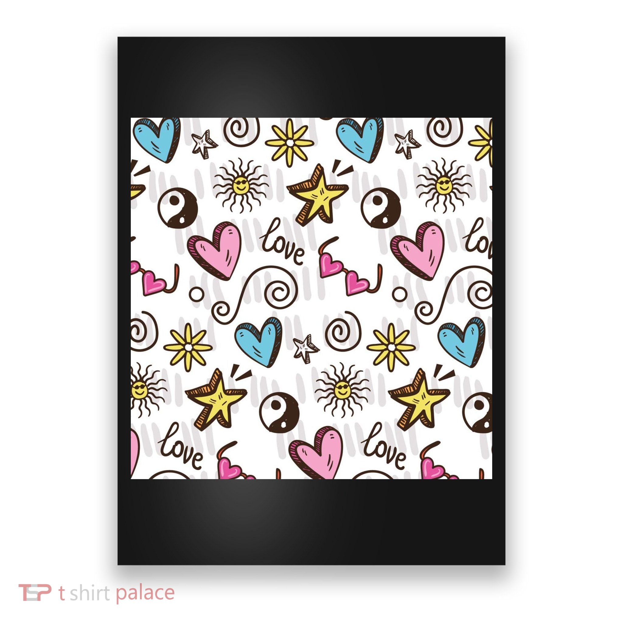 90s Retro Pattern Poster