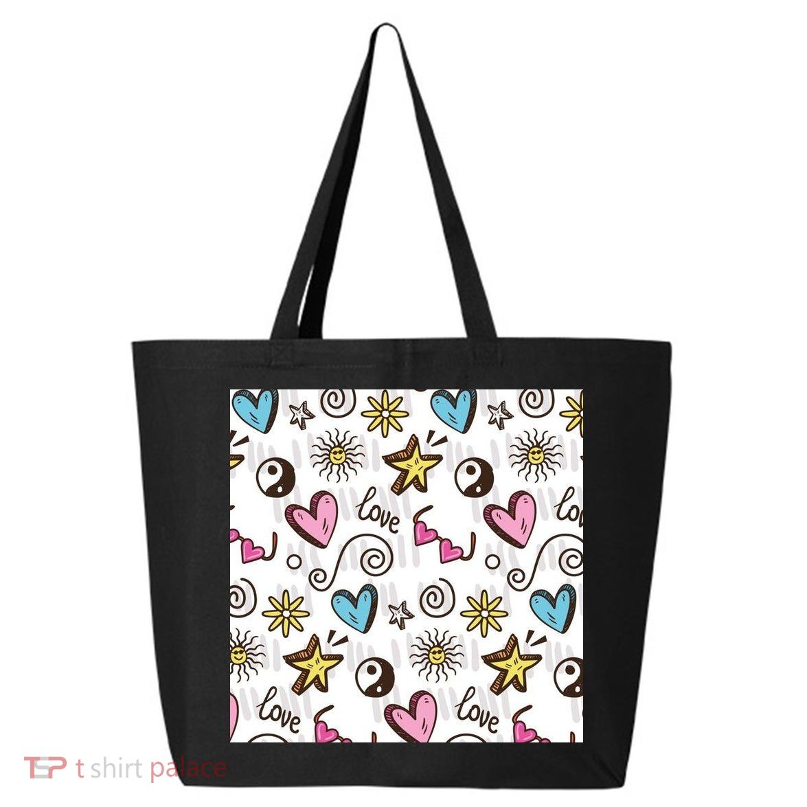 90s Retro Pattern 25L Jumbo Tote