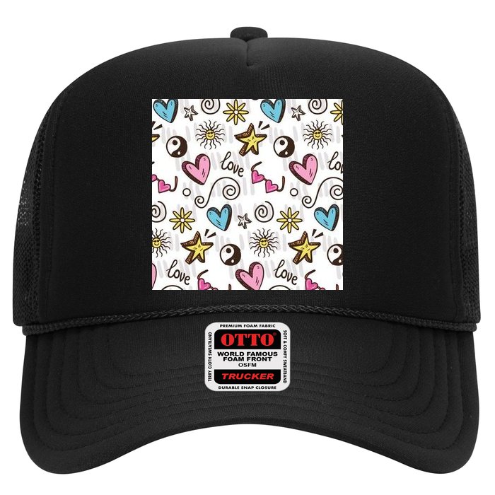90s Retro Pattern Trucker Hat