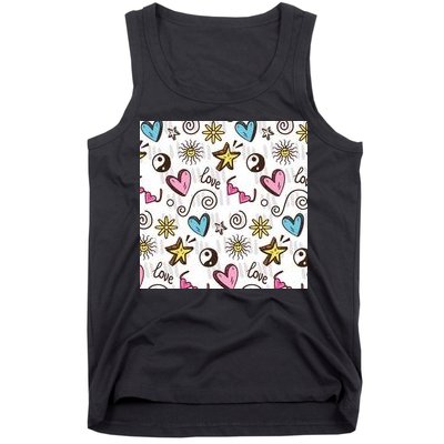 90s Retro Pattern Tank Top