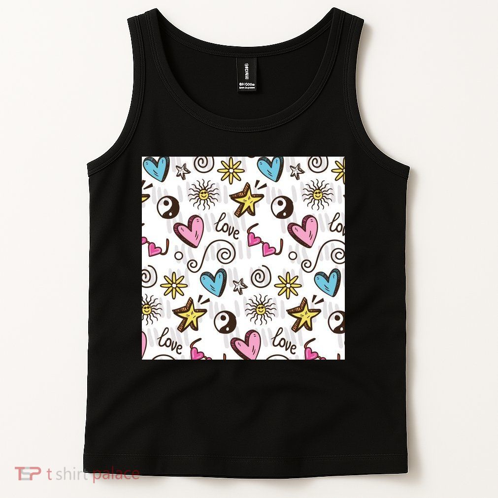 90s Retro Pattern Tank Top