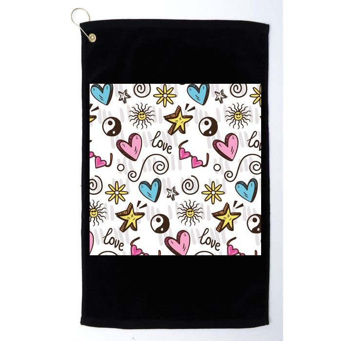 90s Retro Pattern Golf Towel