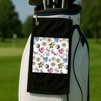90s Retro Pattern Golf Towel