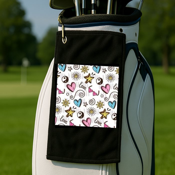 90s Retro Pattern Golf Towel