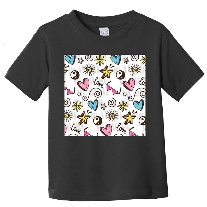 90s Retro Pattern Toddler T-Shirt