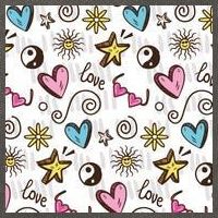 90s Retro Pattern Cotton Canvas Backpack