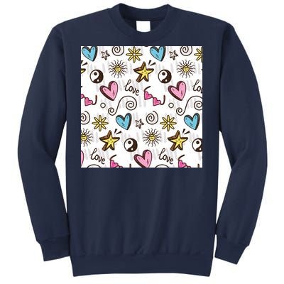 90s Retro Pattern Sweatshirt