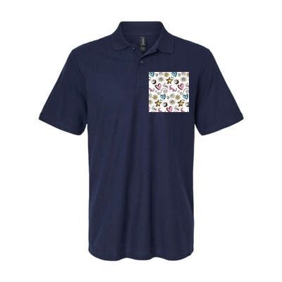 90s Retro Pattern Softstyle Adult Sport Polo