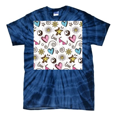 90s Retro Pattern Tie-Dye T-Shirt