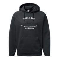 99th Reconnaissance Squadron Beale Afb U.2 Spyplane Performance Fleece Hoodie