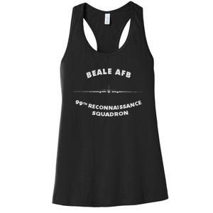 99th Reconnaissance Squadron Beale Afb U.2 Spyplane Women's Racerback Tank