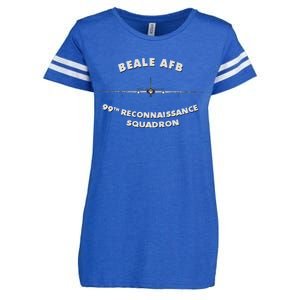 99th Reconnaissance Squadron Beale Afb U.2 Spyplane Enza Ladies Jersey Football T-Shirt