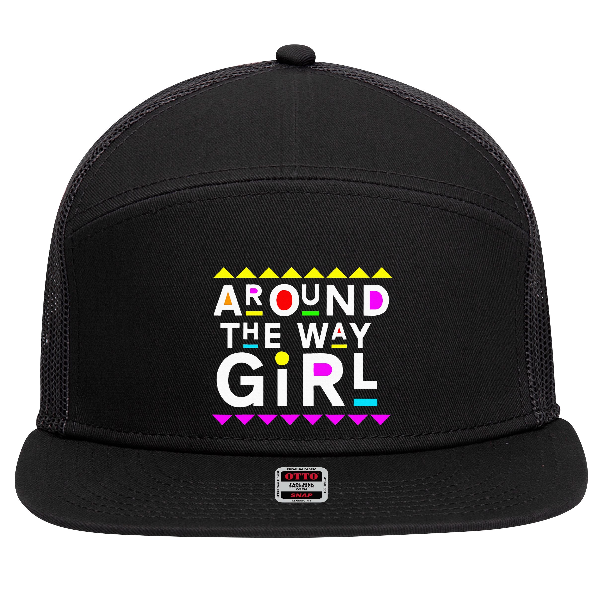 90s Retro Streetwear Fashion 7 Panel Mesh Trucker Snapback Hat