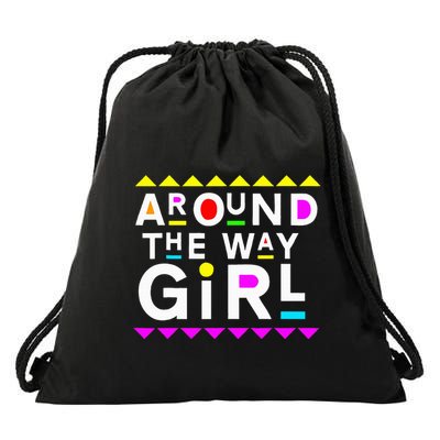 90s Retro Streetwear Fashion Drawstring Bag
