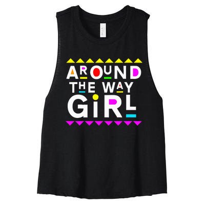 90s Retro Streetwear Fashion Women's Racerback Cropped Tank