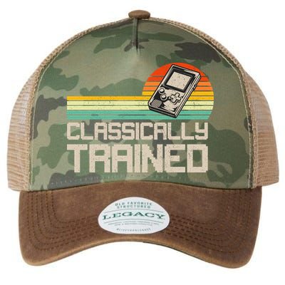 90' Retro Sunset Classically Trained Gaming Design, Game Lover Gift For Men Boys Legacy Tie Dye Trucker Hat