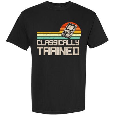 90' Retro Sunset Classically Trained Gaming Design, Game Lover Gift For Men Boys Garment-Dyed Heavyweight T-Shirt