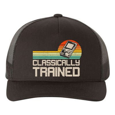 90' Retro Sunset Classically Trained Gaming Design, Game Lover Gift For Men Boys Yupoong Adult 5-Panel Trucker Hat