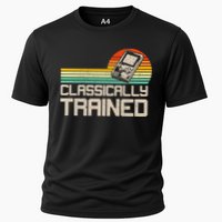 90' Retro Sunset Classically Trained Gaming Design, Game Lover Gift For Men Boys Cooling Performance Crew T-Shirt