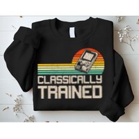 90' Retro Sunset Classically Trained Gaming Design, Game Lover Gift For Men Boys Sweatshirt