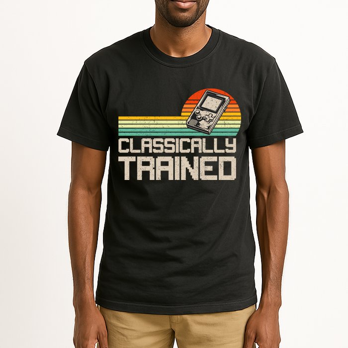 90' Retro Sunset Classically Trained Gaming Design, Game Lover Gift For Men Boys Tall T-Shirt