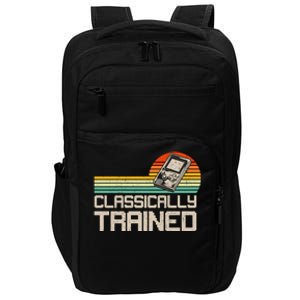 90' Retro Sunset Classically Trained Gaming Design, Game Lover Gift For Men Boys Impact Tech Backpack