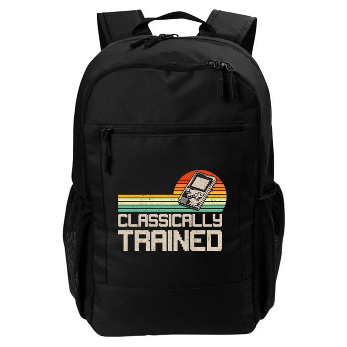 90' Retro Sunset Classically Trained Gaming Design, Game Lover Gift For Men Boys Backpack